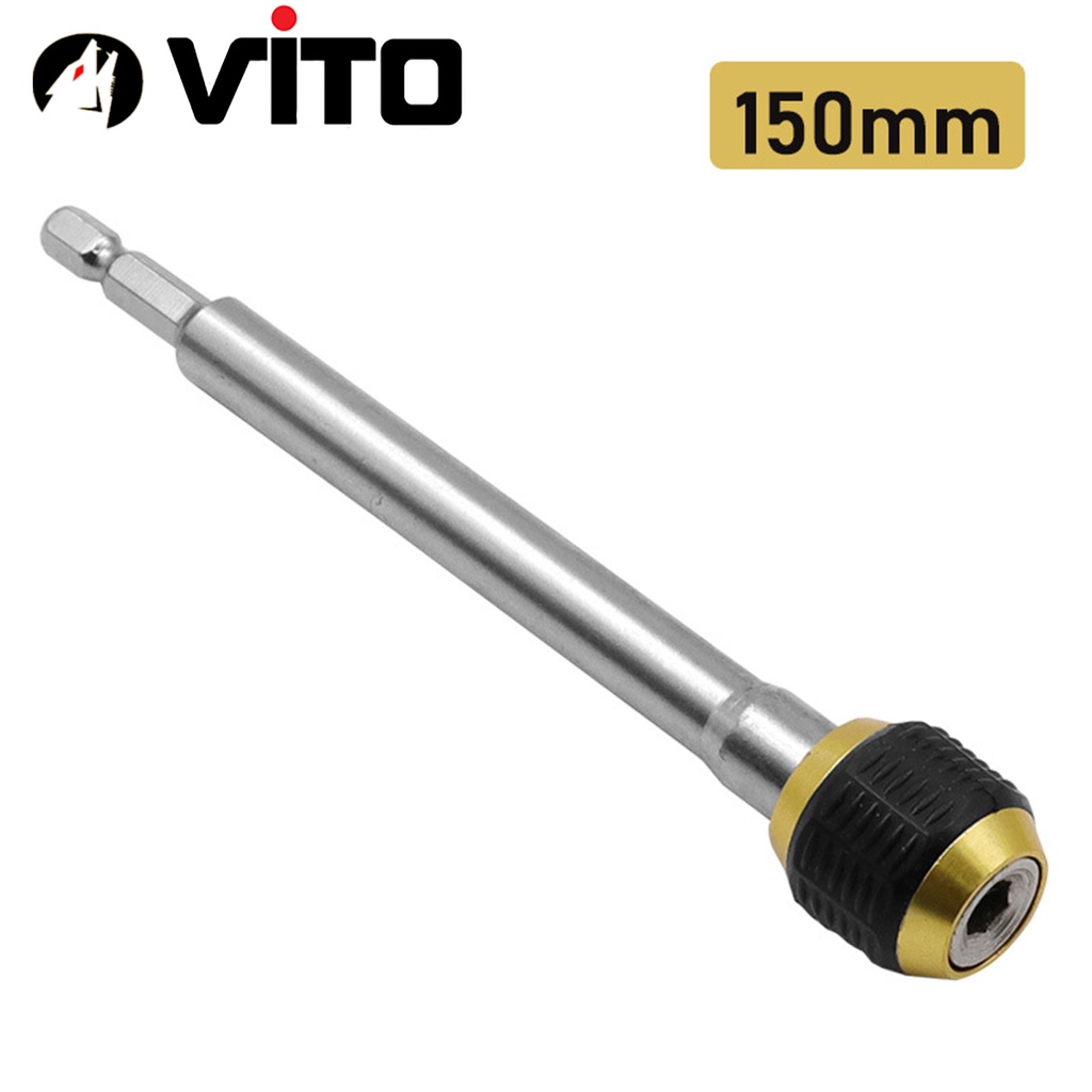Đầu Chuyển Đối Nối Dài Bắn Vít Chân Lục Giác 6.35mm VITO Thay Vít Nhanh Có Lò Xo