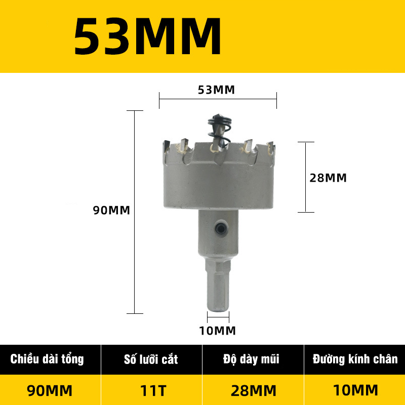 Mũi Khoét Inox, Sắt,Thép VITO Chất Liệu Hợp Kim TCT Đúc Nguyên Khối Chuyên Dụng