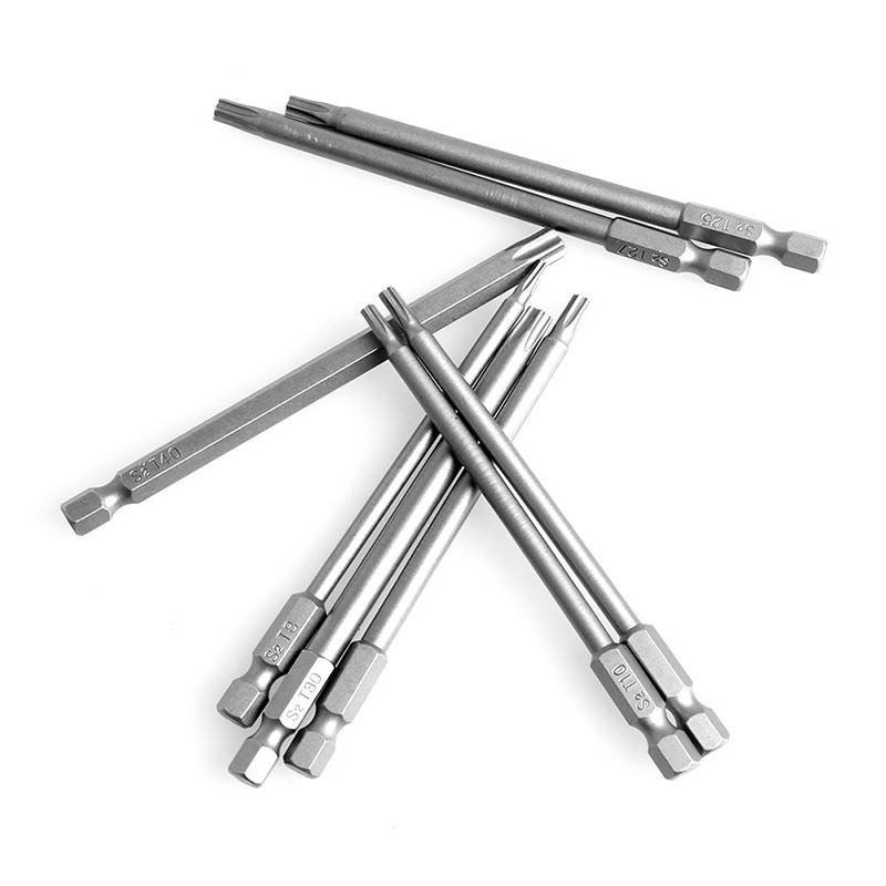 Bộ Mũi Vít Hoa Thị Có Lỗ Chân Lục Giác VITO Thép S2 Nhiều Kích Thước