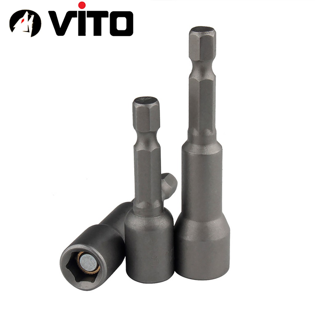 Đầu Chụp Bulong Bắn Vít Lục Giác Có Nam Châm Dài 65mm VITO Các Kích Cỡ