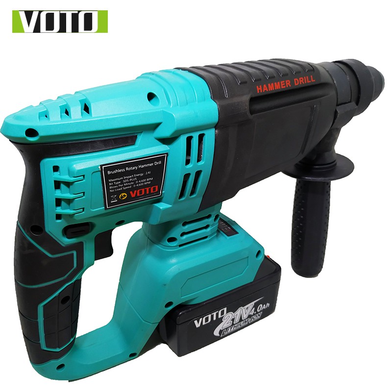 Máy Khoan Bê Tông Pin 3 Chế Độ 21V VOTO Động Cơ Không Chổi Than