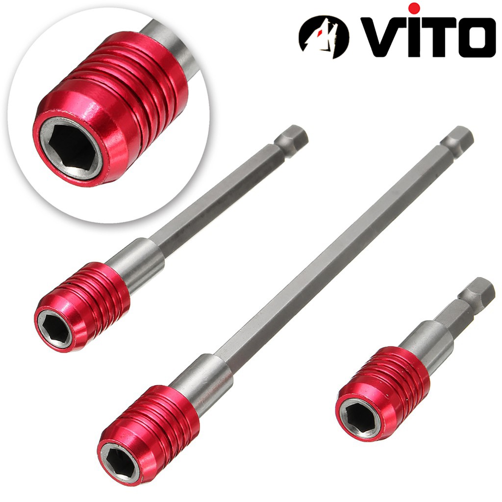 Bộ 3 Đầu Nối Dài Vặn Vít VITO Có Chốt Gài Chống Rớt Loại Đẹp