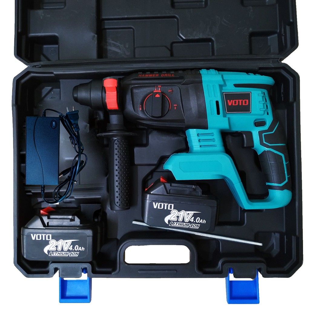 Máy Khoan Bê Tông Pin 3 Chế Độ 21V VOTO Động Cơ Không Chổi Than