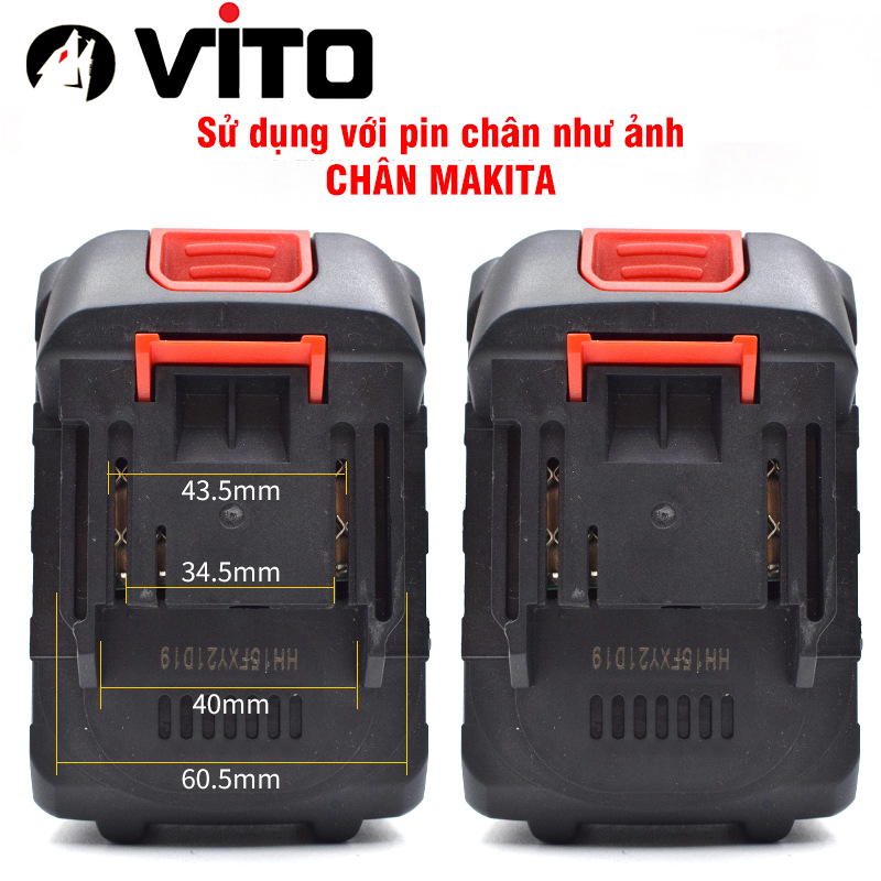 Sạc Đế Trượt VITO Pin 21V Sử Dụng Chân MAKITA Mạch Adapter