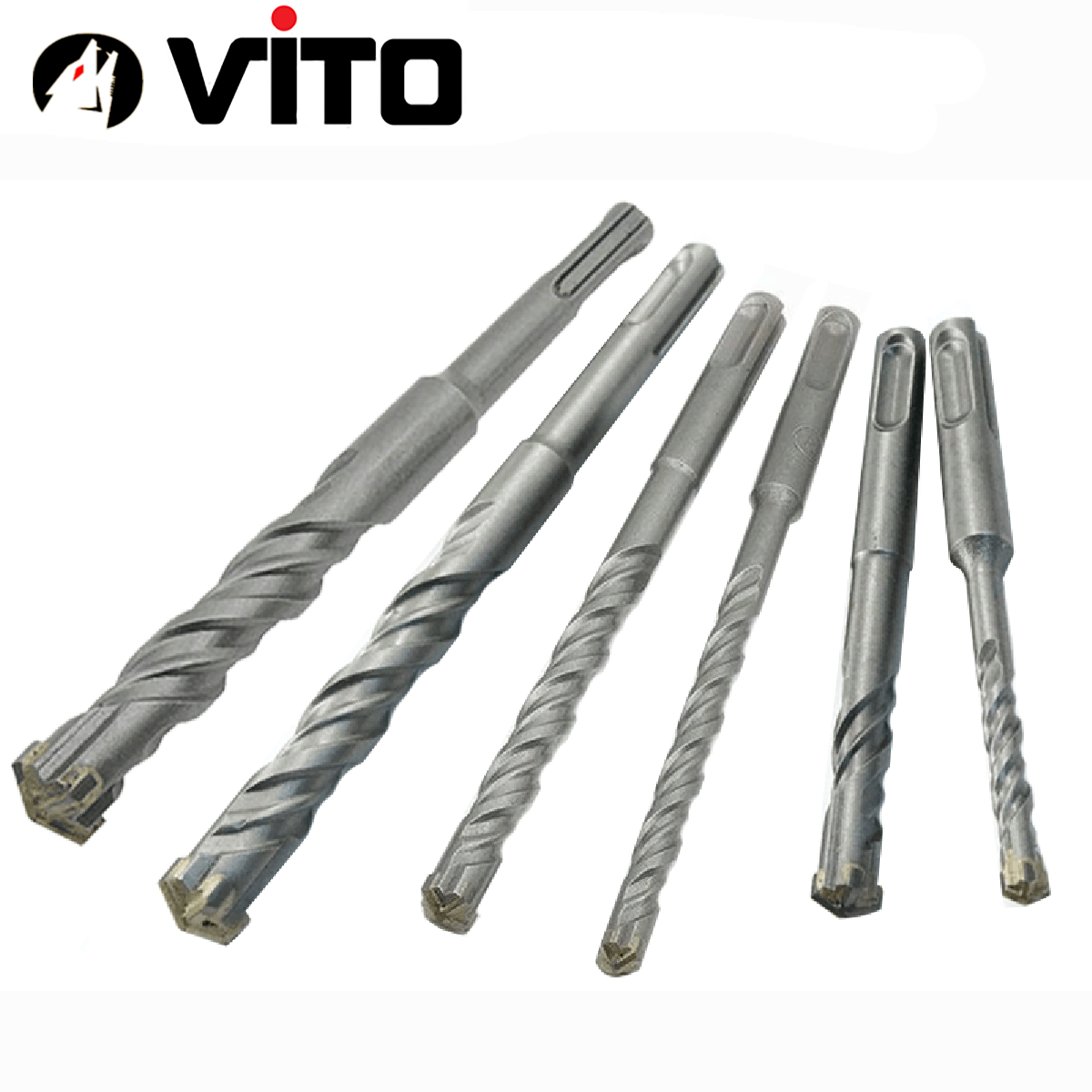 Mũi Khoan Bê Tông Xuyên Thép Đầu Chữ Thập Chân Gài SDS Plus VITO Chuyên Dụng