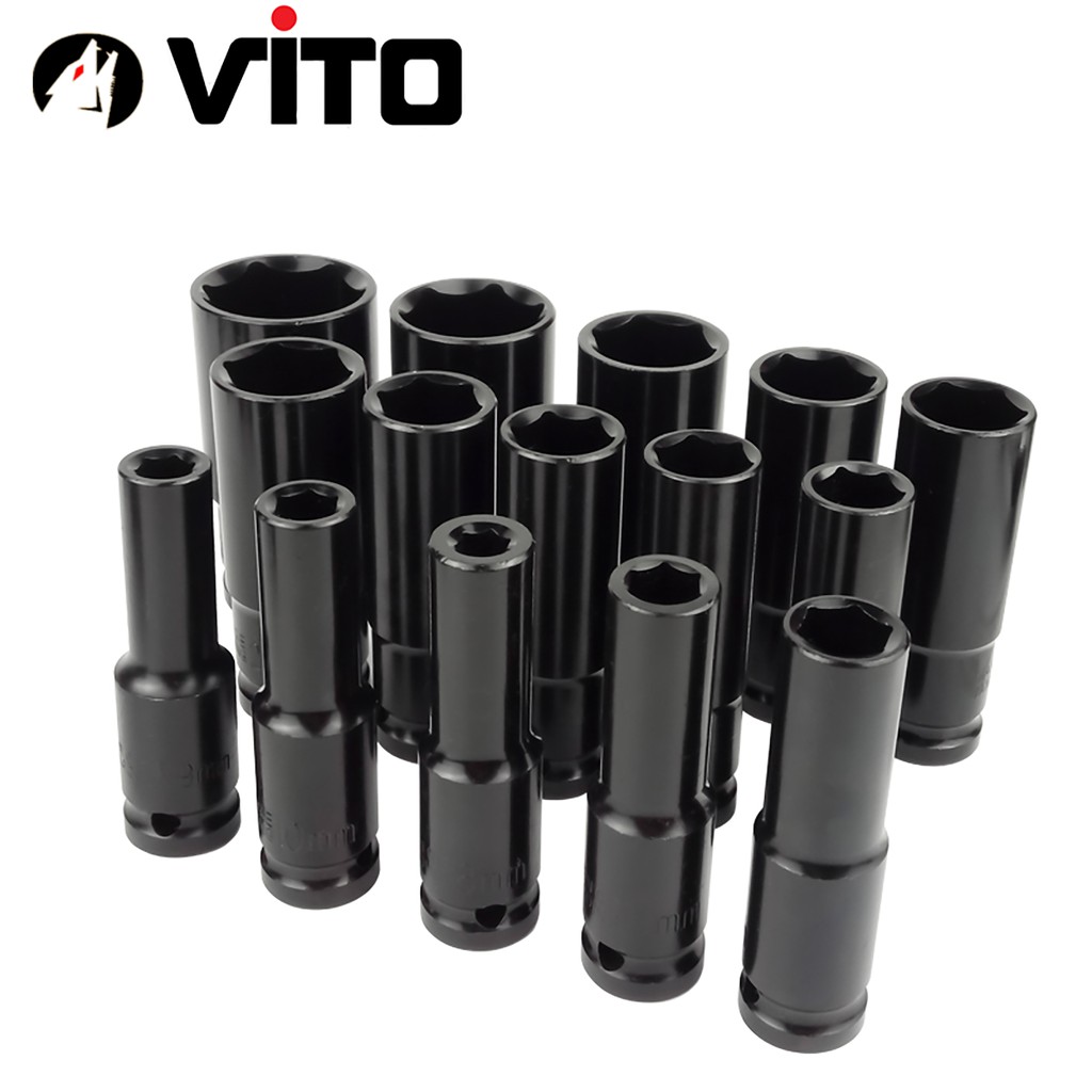 Đầu Khẩu 1/2 8-32mm Dài 78mm VITO Vặn Bulong , Đầu Bulong, Đầu Tiếp, Đầu Điếu Mạ Crôm