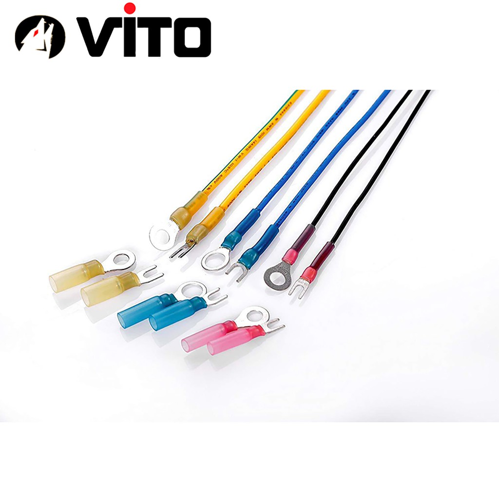 Hộp 240 Đầu Cos (Cos Khuyên, Cos Vòng, Cos Y, Cos Dẹp) Nối Dây Điện Ống Gen Co Nhiệt VITO