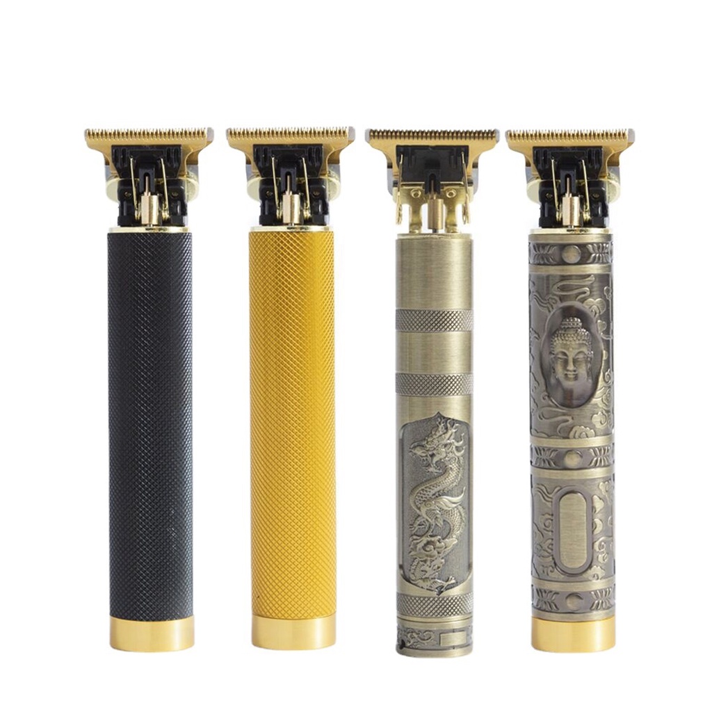 Tông Đơ Cắt Tóc VINTAGE T9 Cạo Râu Chấn Viền Pin Sạc Cao Cấp Tiện Dụng, Tặng Kèm Phụ Kiện