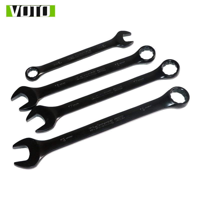 Bộ Cờ Lê 14 Chi Tiết Khóa Vòng Miệng Thép Đen CR-V Cao Cấp