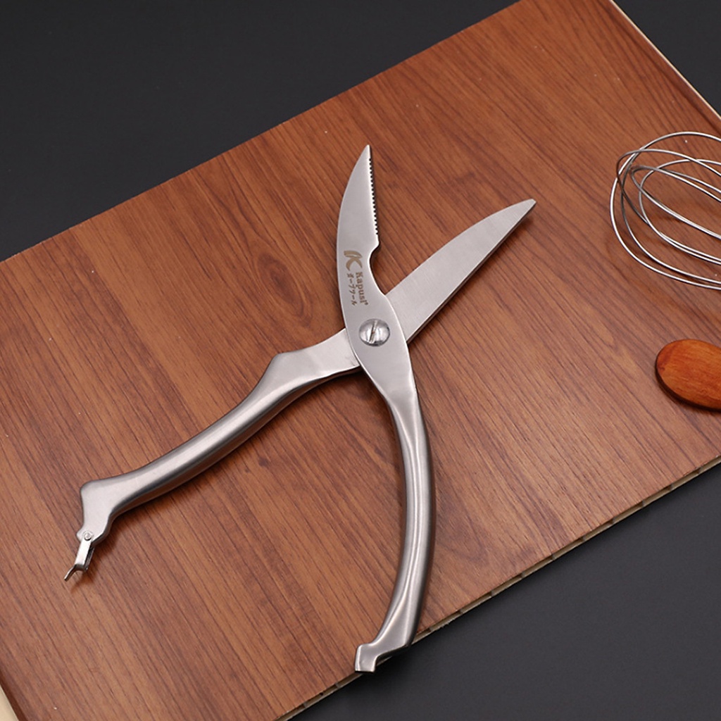 Kéo Cắt Đa Năng Cắt Gà, Cắt Xương Cứng KAPUSI Thép SK5 10inch/250mm