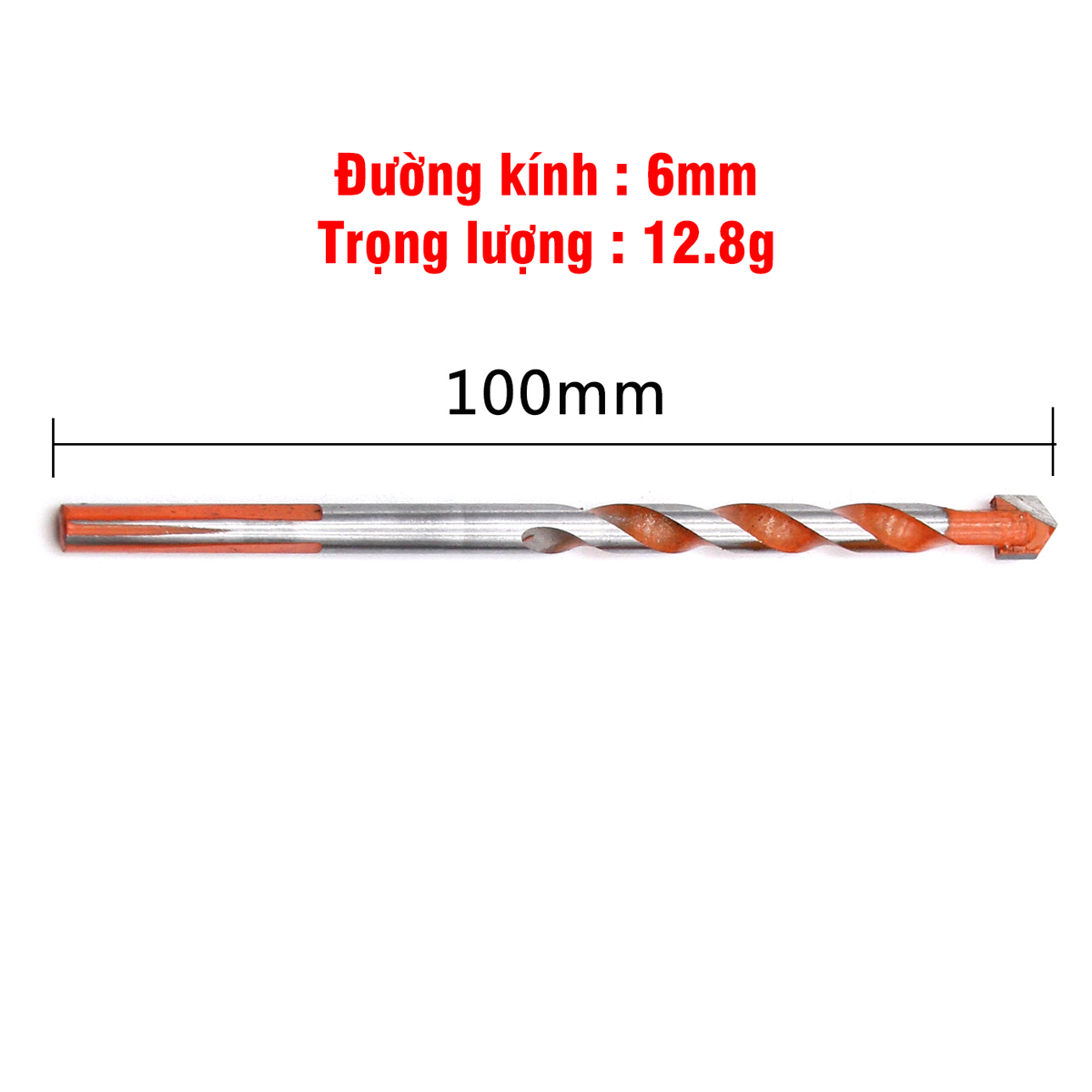 Mũi Khoan Đa Năng 2 Cạnh Chân Tam Giác VITO Khoan Tường, Kính, Đá, Gạch Men