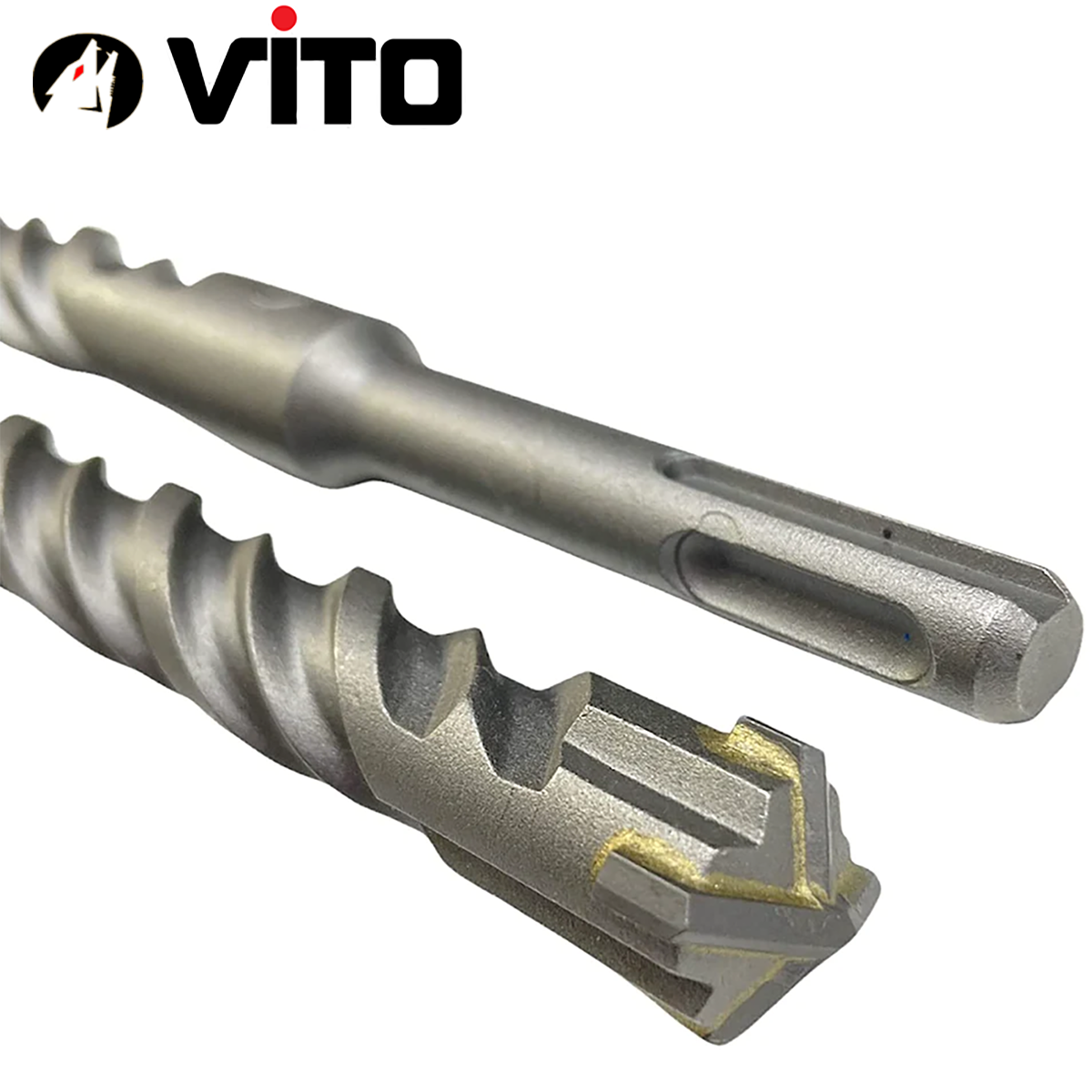 Mũi Khoan Bê Tông Xuyên Thép Đầu Chữ Thập Chân Gài SDS Plus VITO Chuyên Dụng