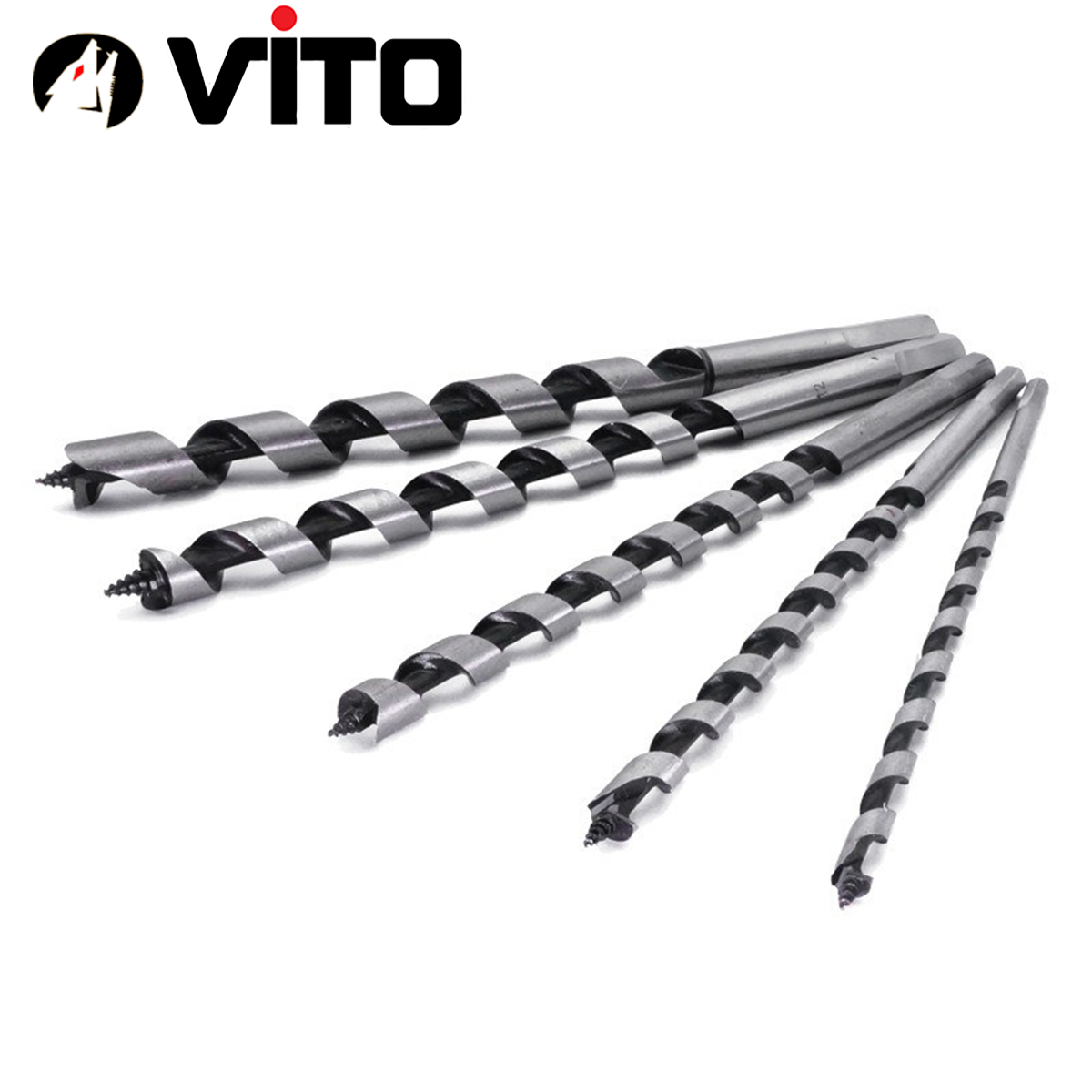 Bộ 5 Mũi Khoan Gỗ Xoắn Ốc Auger VITO Kích Thước 6-14mm Dài 230mm Chân Lục Giác