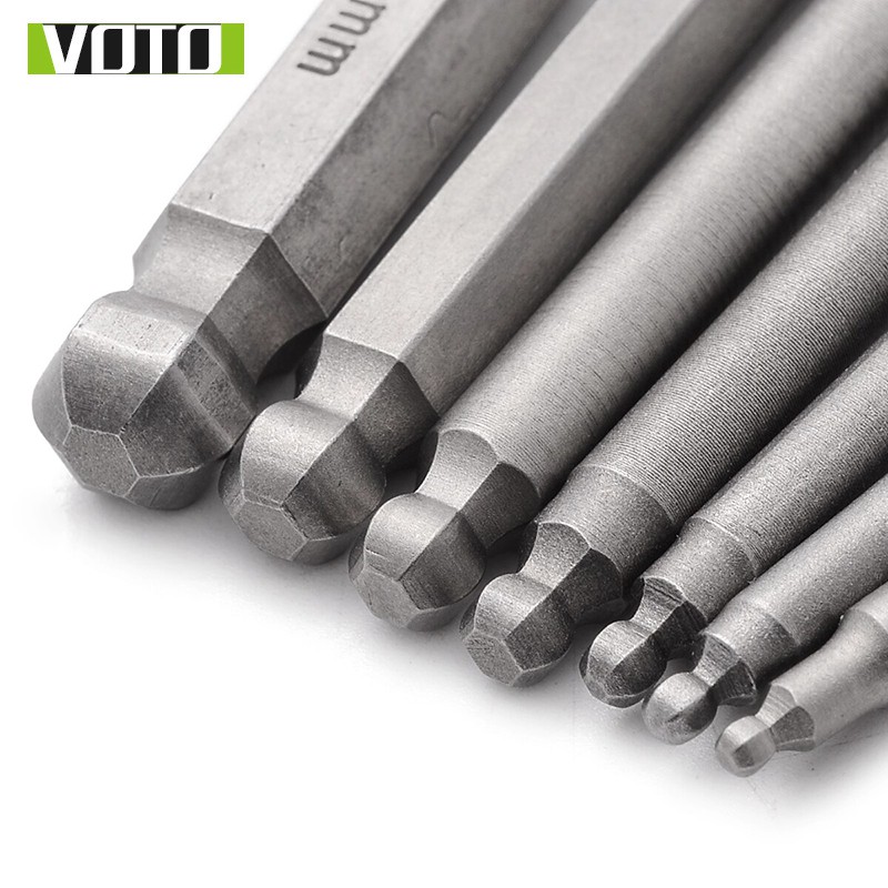 Bộ Vít Đầu Lục Giác Có Bi Chân Lục Giác Thép S2 (Chọn Phân Loại)