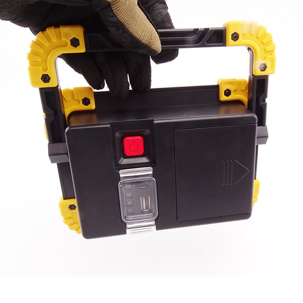 Đèn Pin 2 LED COB + 1 LED T6 Cạnh, Có Cổng Sạc Điện Thoại, Sử Dụng Pin 18650/AA