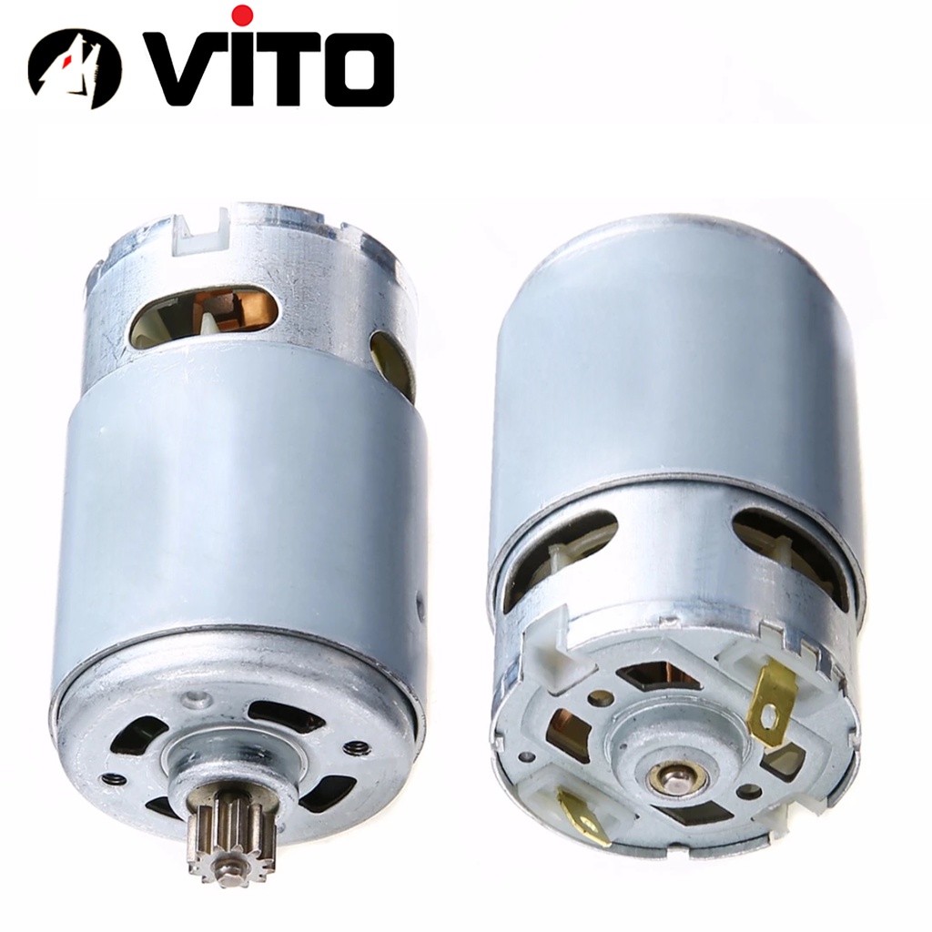 Động Cơ DC RS 550 12V 9/11/12 Răng VITO Motor Thay Thế Máy Khoan Pin