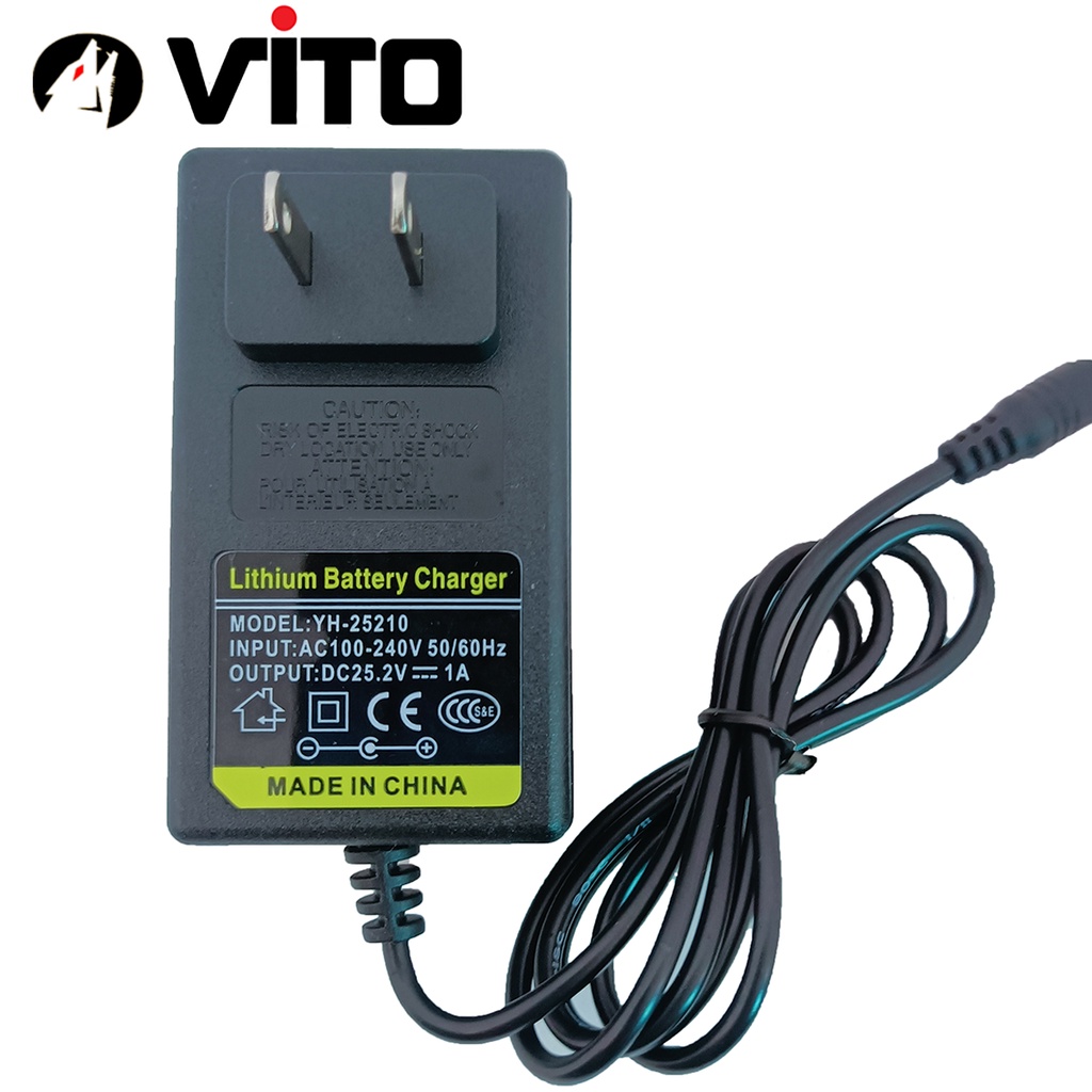 Sạc Pin 6S 25.2V 1A VITO Dùng Cho Pin Li-ion 3.7V Có Đèn Báo Đầy
