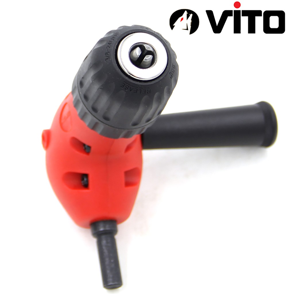 Bộ Chuyển Hướng Khoan, Bắt Vít Góc 90 Độ Đầu Măng Ranh Có Tay Cầm VITO