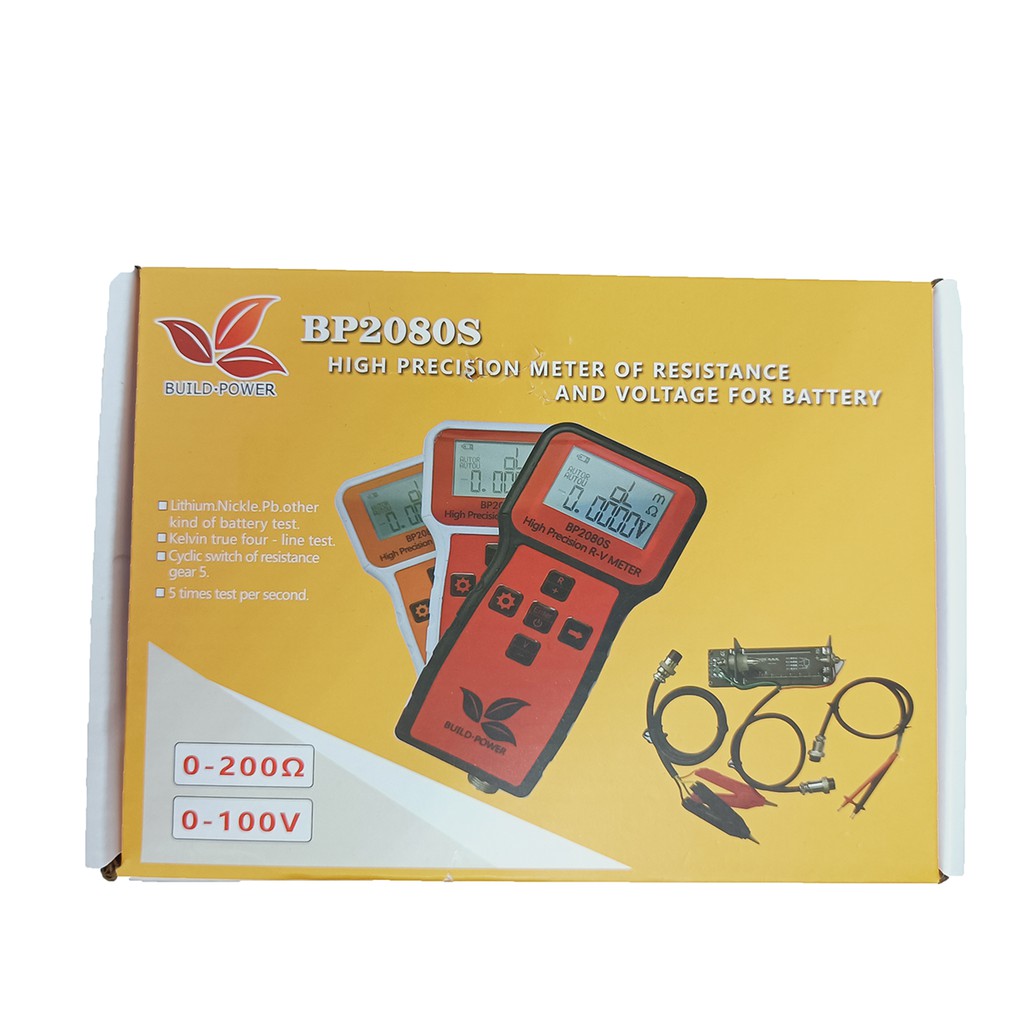 Máy Đo Nội Trở Pin BuildPower BP2080S Chính Hãng, Giao Diện Tiếng Anh