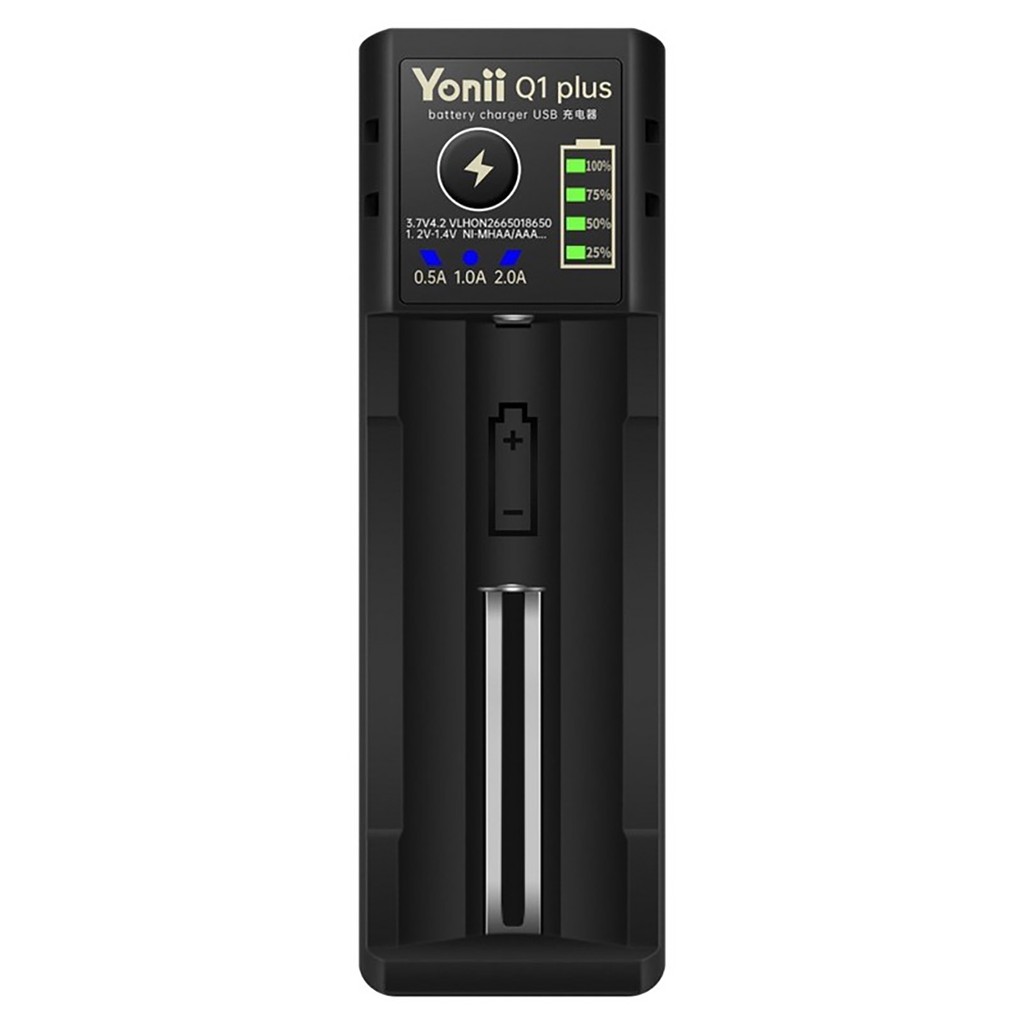 Sạc Pin Đa Năng Yonii Q1 Plus Sạc Nhanh 2A Pin Li-ion 3.7V/Ni-MH 1.2V Có Cổng USB