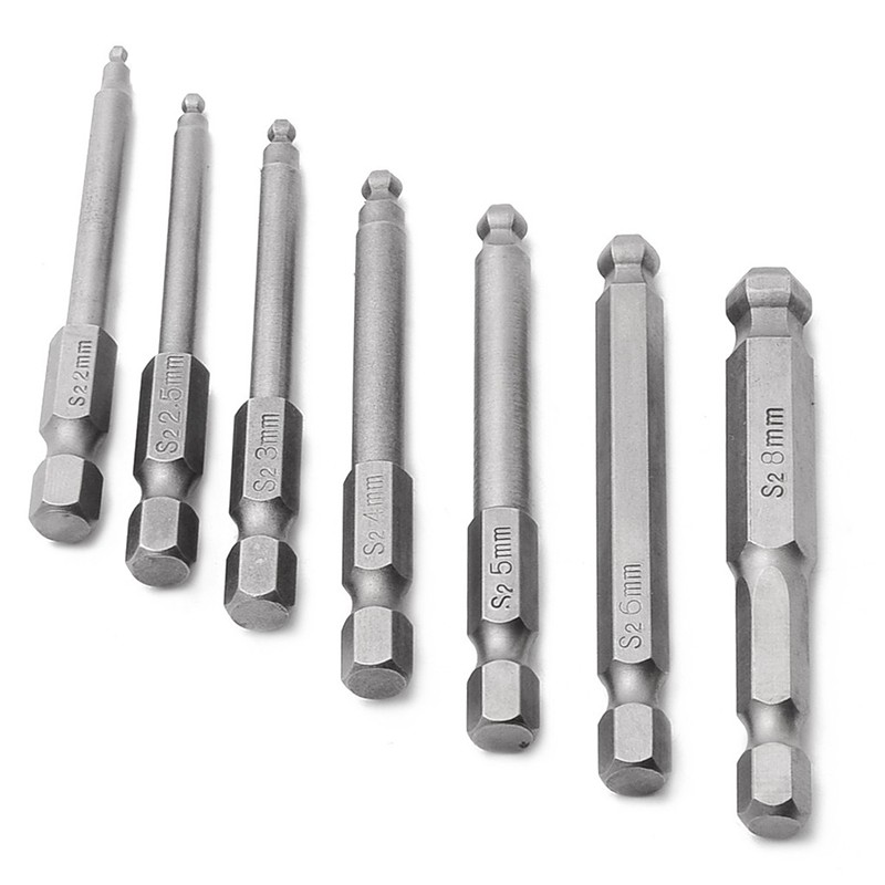 Bộ Vít Đầu Lục Giác Có Bi Chân Lục Giác Thép S2 (Chọn Phân Loại)