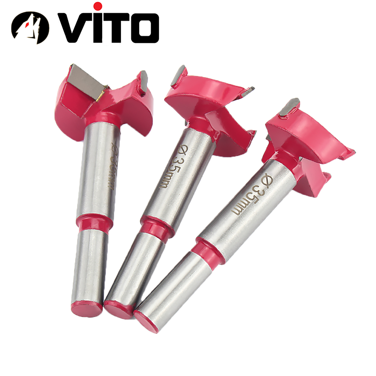Mũi Khoan Khoét Lỗ Gỗ, Nhựa VITO Chuôi Tròn Kích Thước 16-60mm