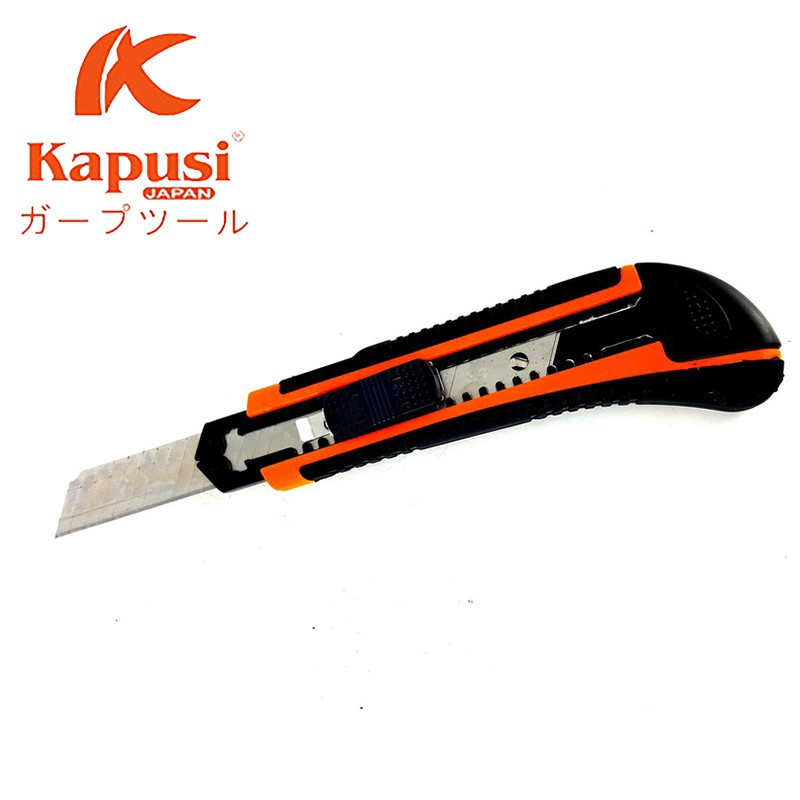 Dao Rọc Giấy KAPUSI 18mm Loại 1 Lưỡi/3 Lưỡi (Chọn Phân Loại)
