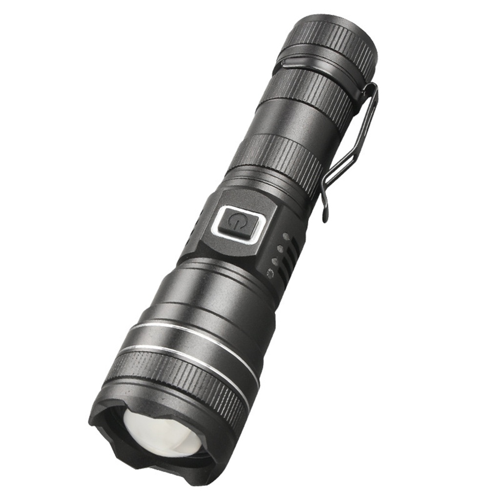 Đèn Pin Siêu Sáng LED P99 9 Nhân LED Dùng Pin 26650/18650 Tích Hợp Cổng Sạc Điện Thoại