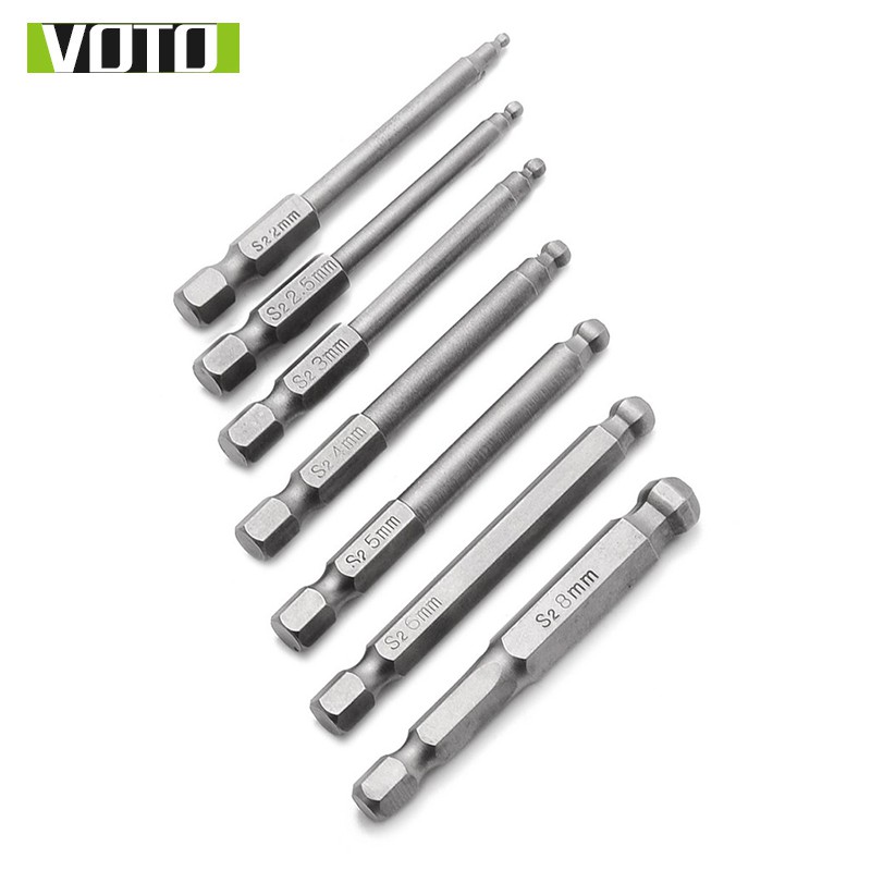 Bộ Vít Đầu Lục Giác Có Bi Chân Lục Giác Thép S2 (Chọn Phân Loại)