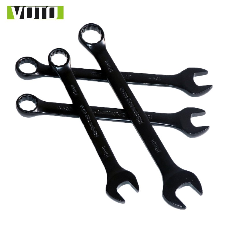 Bộ Cờ Lê 14 Chi Tiết Khóa Vòng Miệng Thép Đen CR-V Cao Cấp