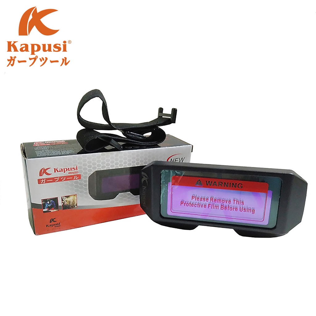 Kính Hàn Điện Tử KAPUSI Tự Động Tối, Nhựa ABS Cao Cấp, Tặng Kèm Dây Đeo, Có Túi Đựng