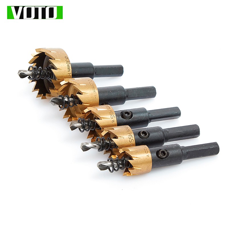 Mũi Khoan, Mũi Khoét Kim Loại Thép M35 Có Mũi Định Tâm