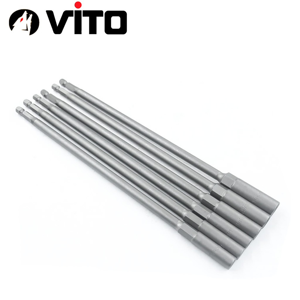 Cây Chụp Bulong Sâu Lòng Dài 250mm Bắn Vít VITO Chân Lục Giác Các Kích Cỡ