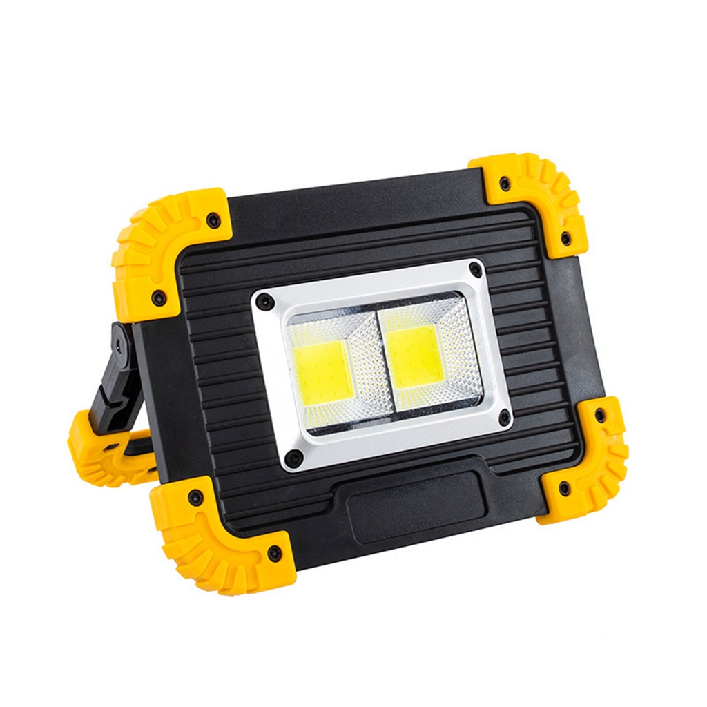 Đèn Pin 2 LED COB + 1 LED T6 Cạnh, Có Cổng Sạc Điện Thoại, Sử Dụng Pin 18650/AA