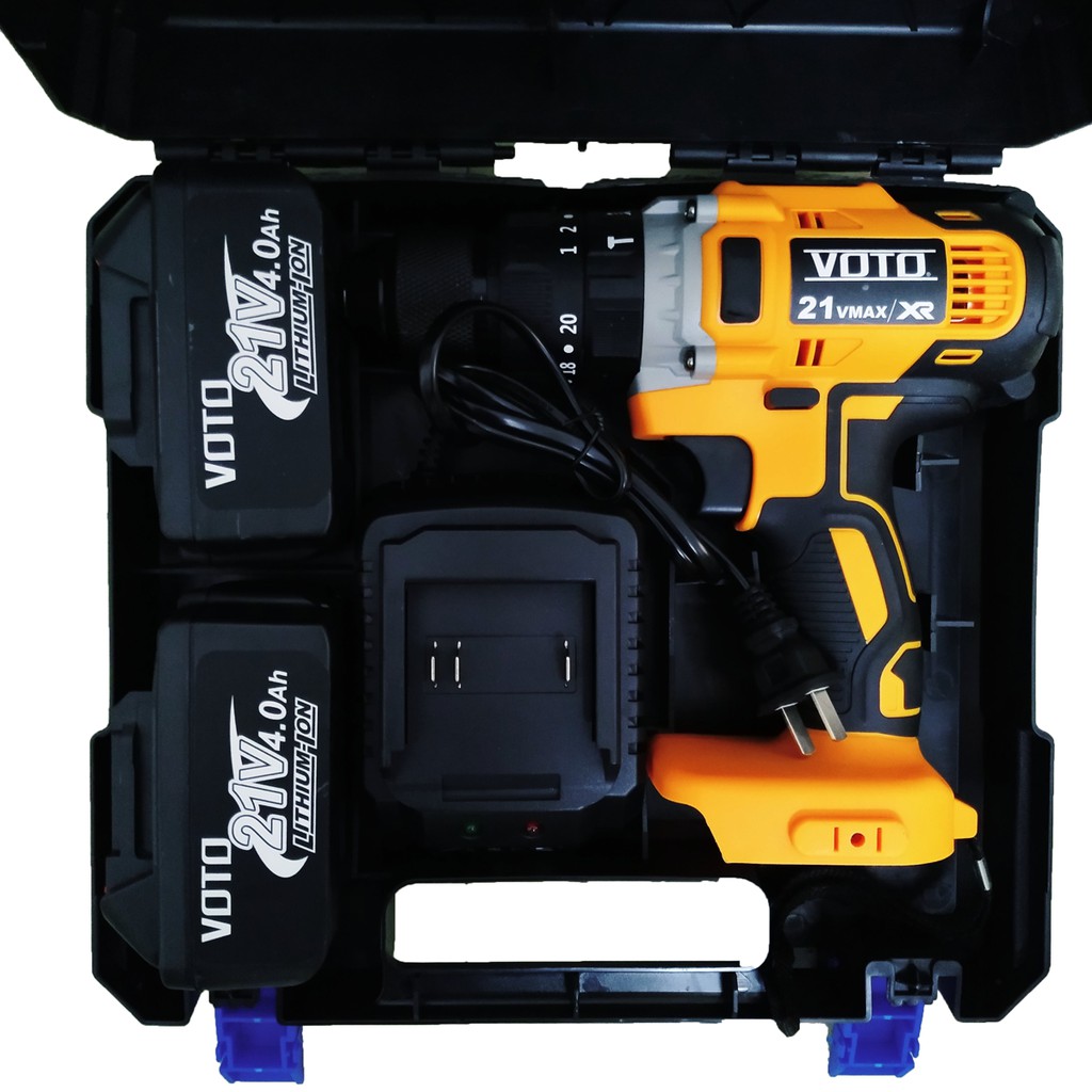 Máy Khoan Pin VOTO 21V 3 Chức Năng Động Cơ 775 Đầu Kẹp 13mm