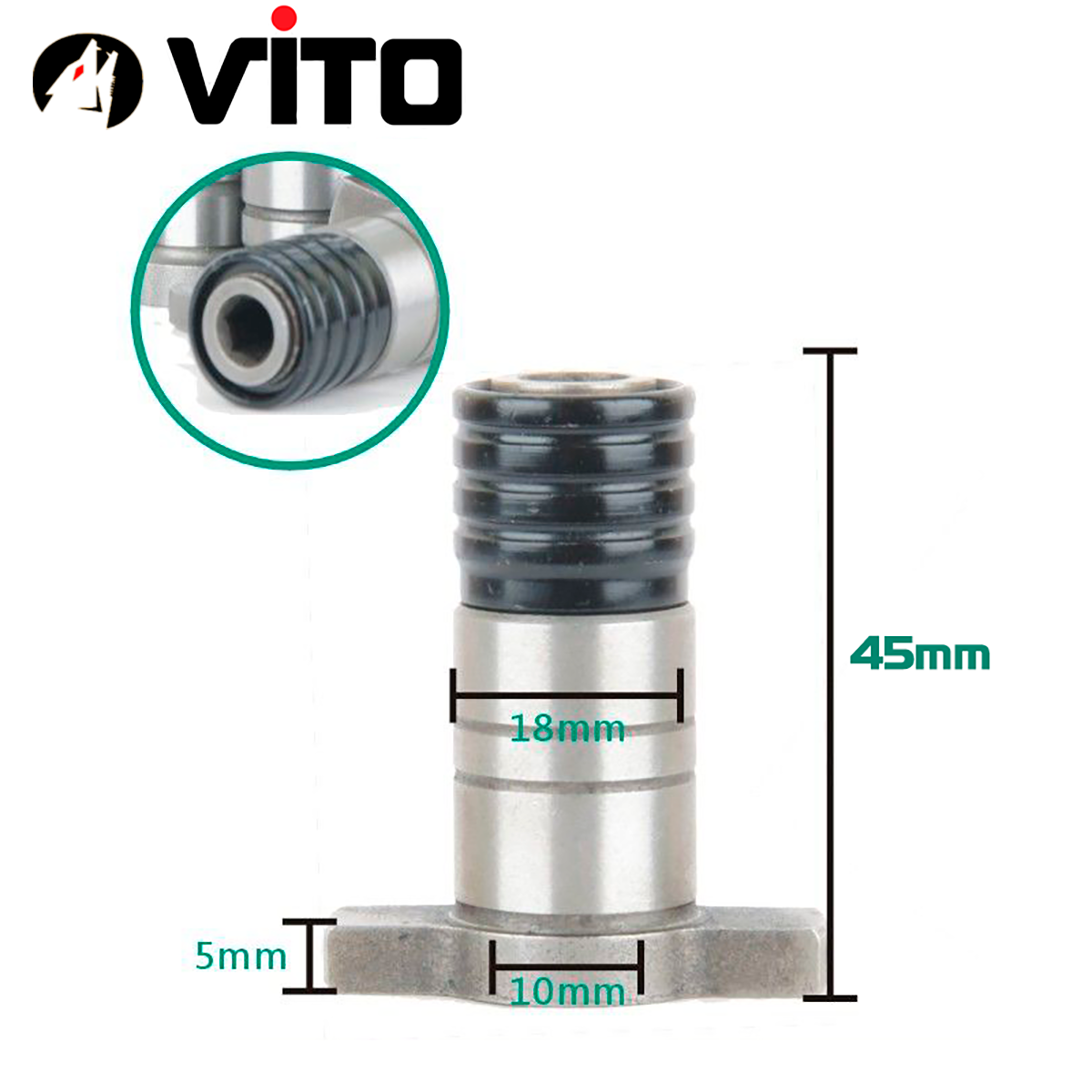 Đầu Bắn Vít VITO Chữ T Có Lỗ Vít Thay Thế Cho Máy Bulong Máy Bắn Vít