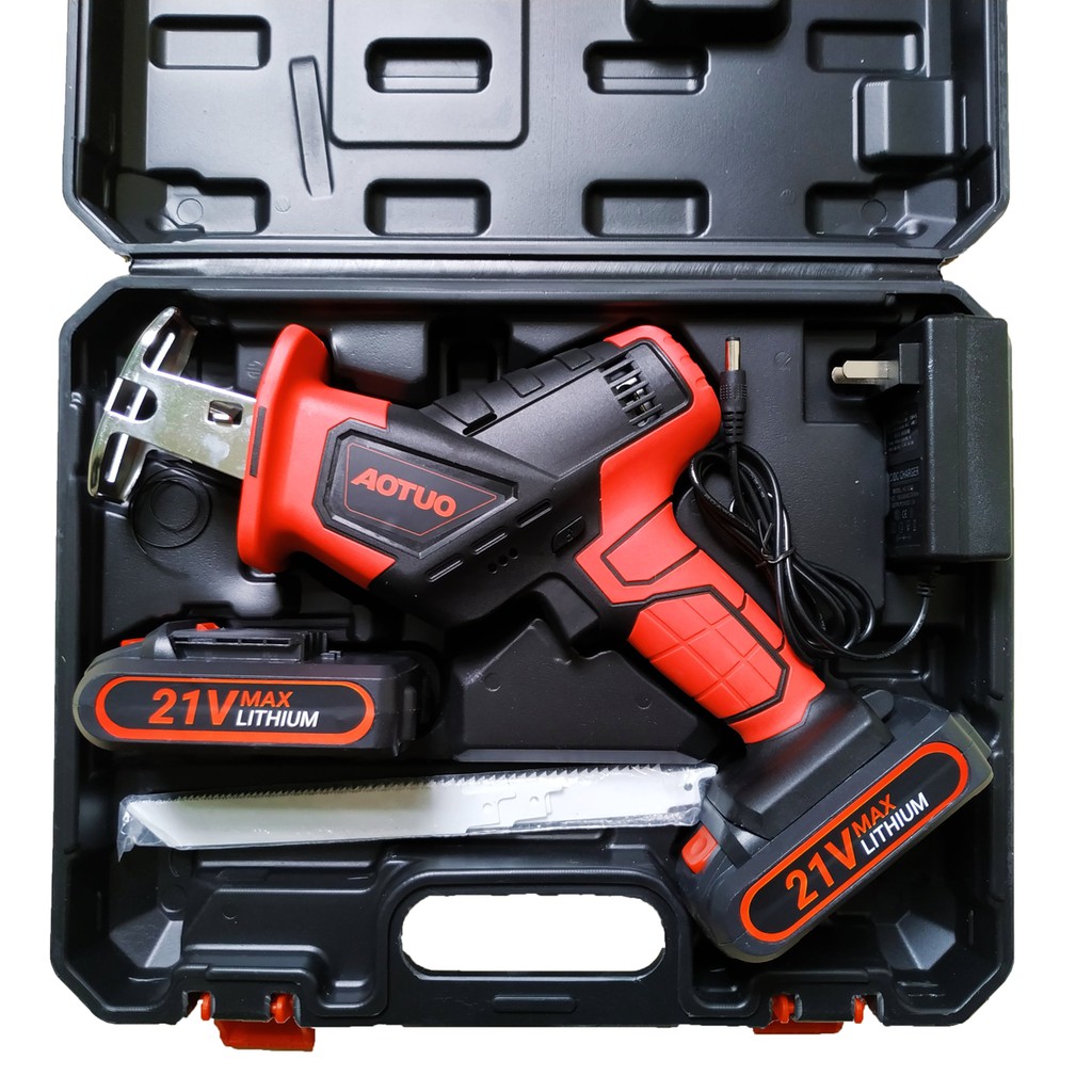 Máy Cưa Kiếm Dùng Pin 21V AOTUO Tặng Kèm Lưỡi Cưa