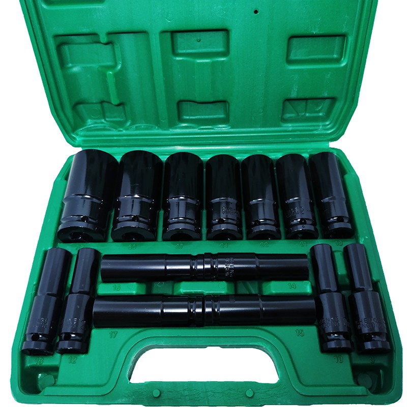 Hộp 15 Đầu Khẩu VITO 1/2 Dài 78mm Vặn Bulong , Đầu Bulong, Đầu Tiếp, Đầu Điếu Mạ Crôm