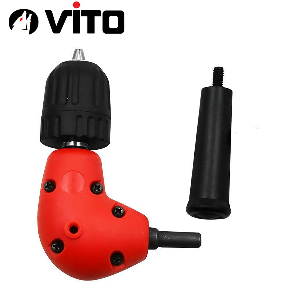 Bộ Chuyển Hướng Khoan, Bắt Vít Góc 90 Độ Đầu Măng Ranh Có Tay Cầm VITO