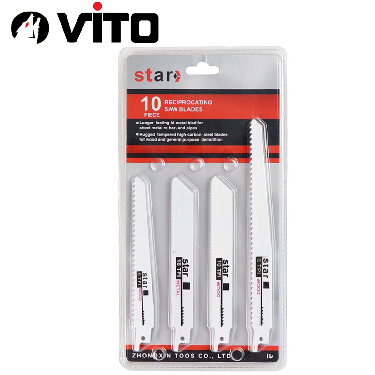 Bộ 10 Lưỡi Cưa Kiếm Đa Năng VITO Cưa Gỗ Và Kim Loại Mềm