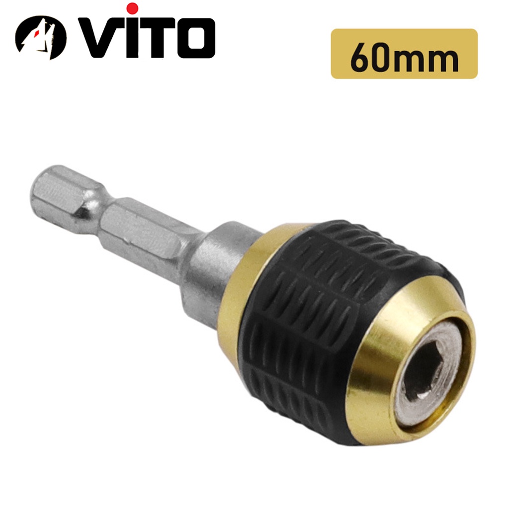 Đầu Chuyển Đối Nối Dài Bắn Vít Chân Lục Giác 6.35mm VITO Thay Vít Nhanh Có Lò Xo