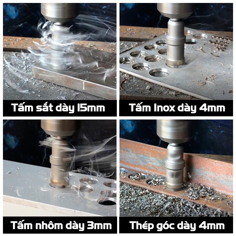 Mũi Khoét Inox, Sắt,Thép VITO Chất Liệu Hợp Kim TCT Đúc Nguyên Khối Chuyên Dụng
