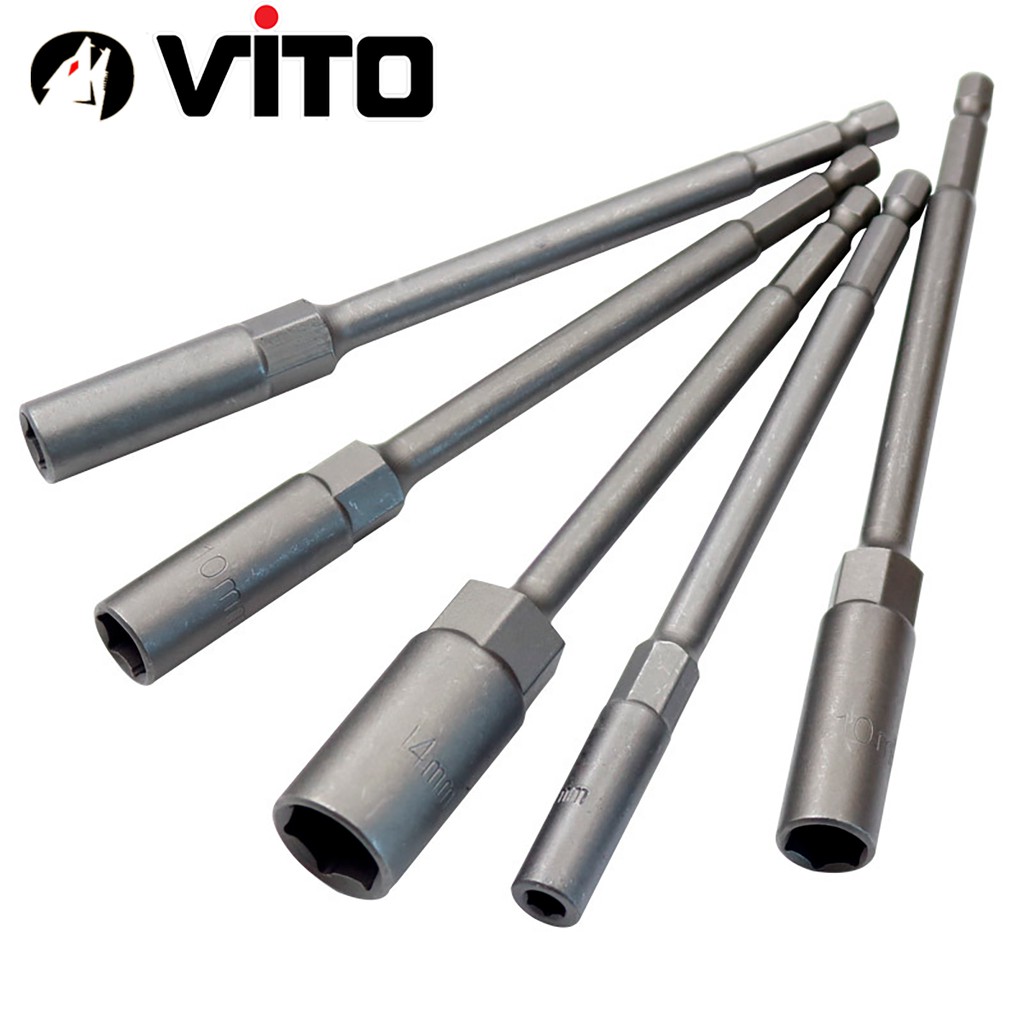 Khẩu Chụp Bulong Sâu Lòng Dài 150mm Bắn Vít VITO Chân Lục Giác Các Kích Cỡ