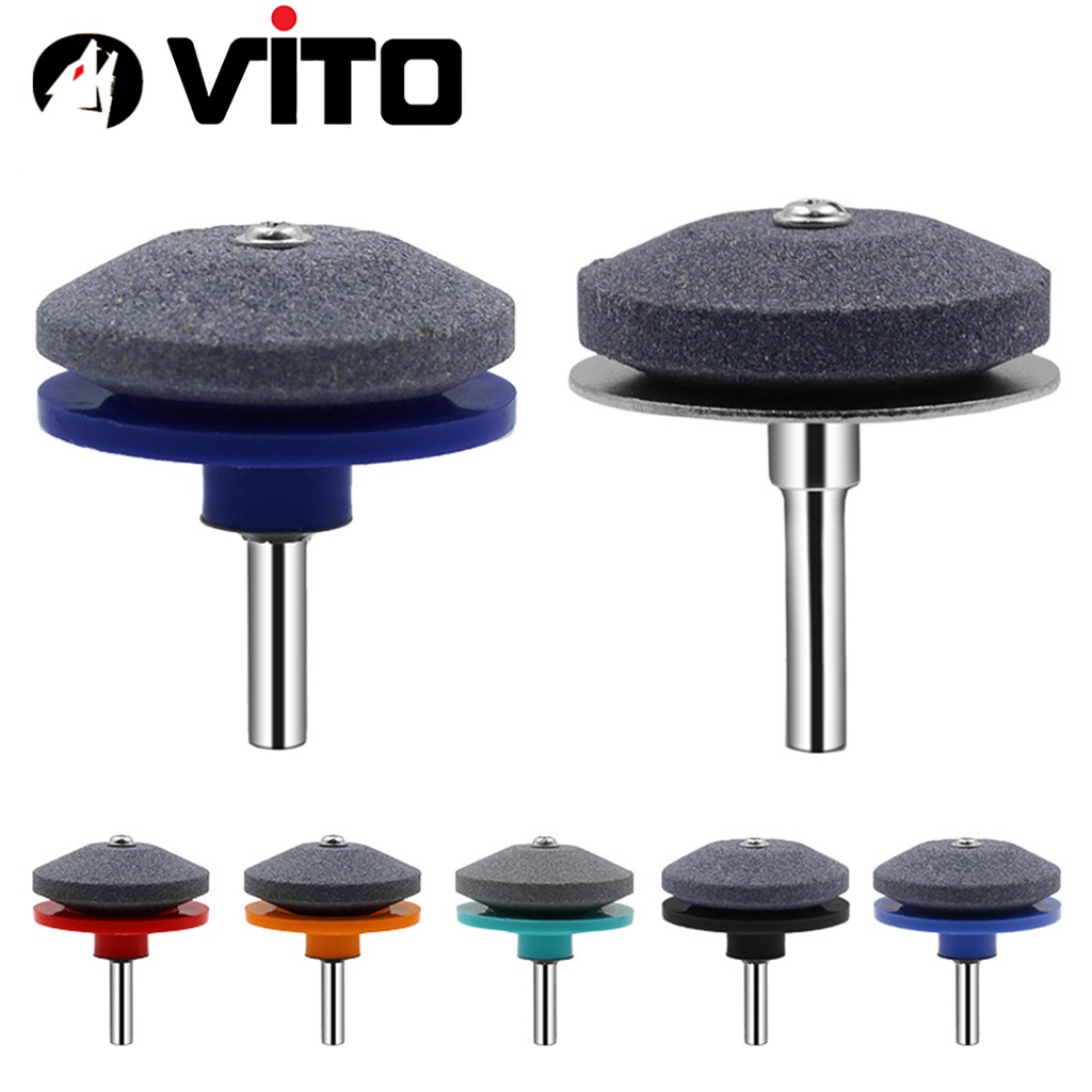 Đá Mài Dao 1 Đĩa VITO Gắn Cho Máy Khoan Pin, Khoan Điện Đầu Kẹp