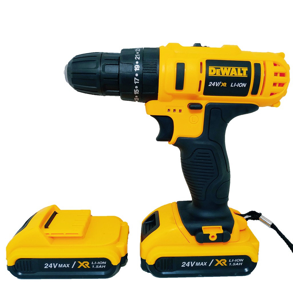 Máy Khoan Pin Vặn Vít DeWALT 21V Có Búa Hộp Nhựa (Pin Đủ 5 Cell)