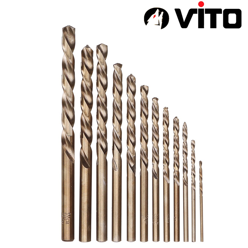 Mũi Khoan Xoắn Chân Tròn 6-13mm VITO Chất Liệu HSS CO M35 Chuyên Dụng Khoan Inox, Sắt, Thép