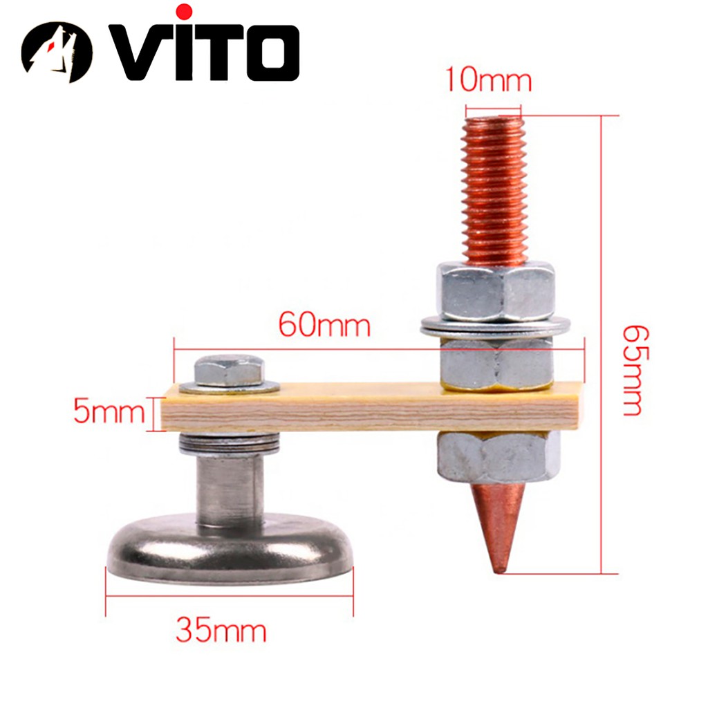 Kẹp Mass, Kẹp Mát Nam Châm VITO Lực Hút Mạnh Cho Máy Hàn