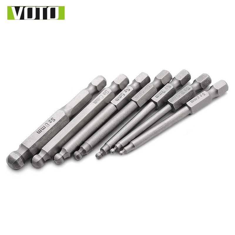 Bộ Vít Đầu Lục Giác Có Bi Chân Lục Giác Thép S2 (Chọn Phân Loại)