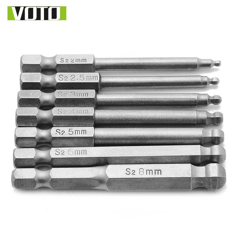 Bộ Vít Đầu Lục Giác Có Bi Chân Lục Giác Thép S2 (Chọn Phân Loại)