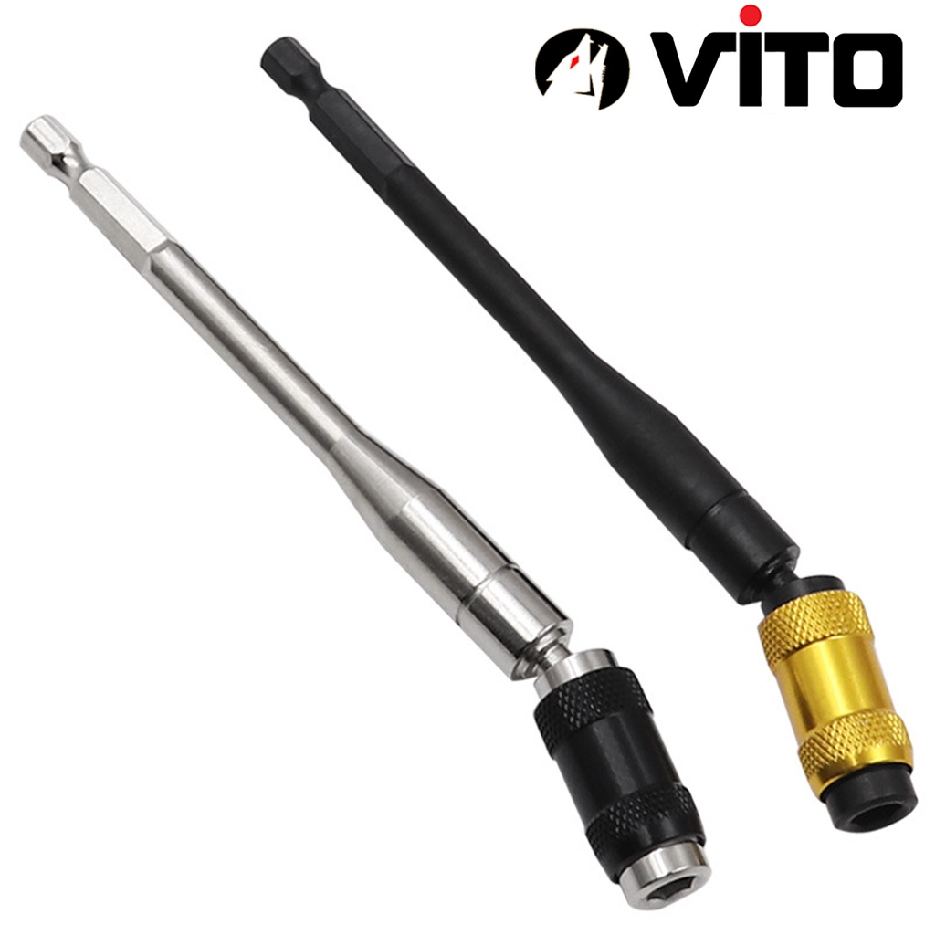 Đầu Lục Giác Dài 145mm Chuyển Hướng Bắn Vít Góc 20 Độ Có Nam Châm Giữ VITO